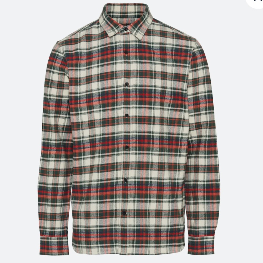 Knowledge Cotton Apparel Checked Flannel Shirt